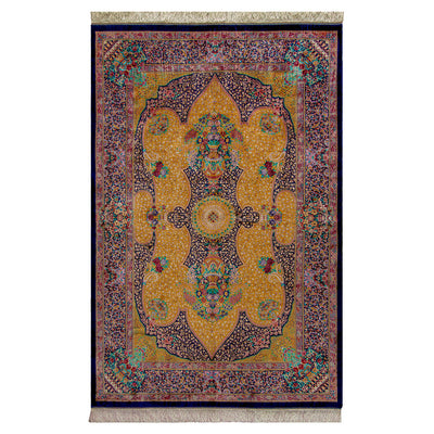 バンブーシルク絨毯　ラグ　132×200cm