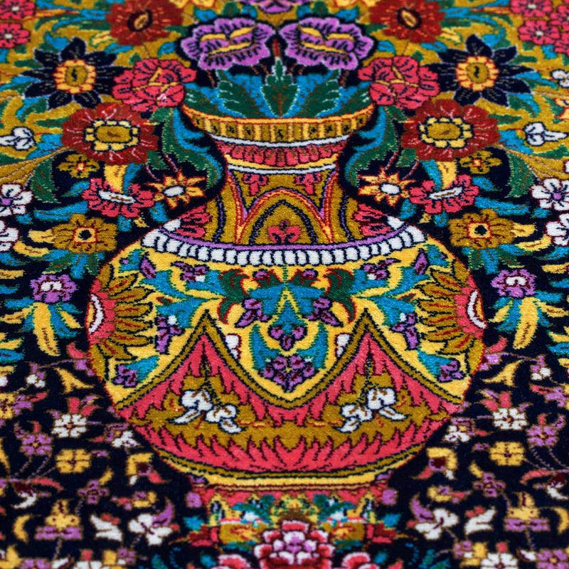 バンブーシルク絨毯　ラグ　132×200cm