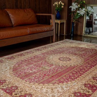 バンブーシルク絨毯　ラグ　146×218cm