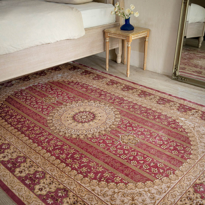 バンブーシルク絨毯　ラグ　146×218cm