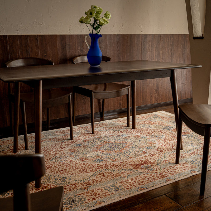 DO-29　ペルシャ絨毯（機械&手織り） バンブーシルク 約150×200cm ラグサイズ