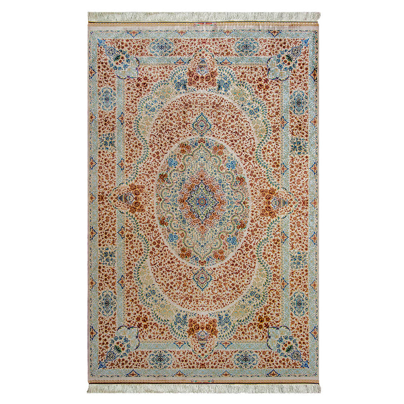 DO-29　ペルシャ絨毯（機械&手織り） バンブーシルク 約150×200cm ラグサイズ