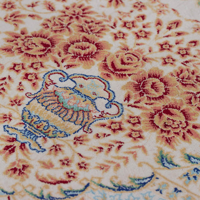 DO-29　ペルシャ絨毯（機械&手織り） バンブーシルク 約150×200cm ラグサイズ