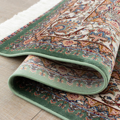 DO-2　ペルシャ絨毯（機械織り） バンブーシルク 約150×200cm ラグサイズ