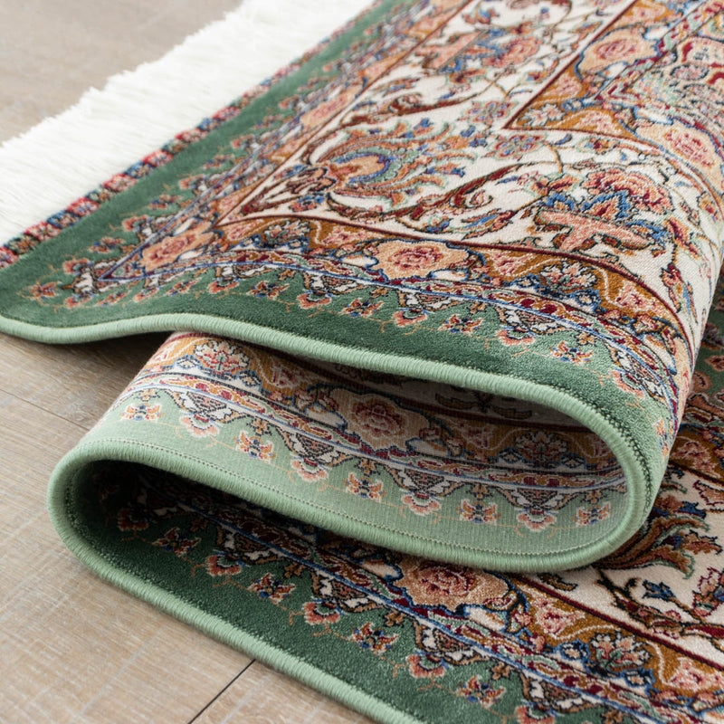 DO-2　ペルシャ絨毯（機械織り） バンブーシルク 約150×200cm ラグサイズ