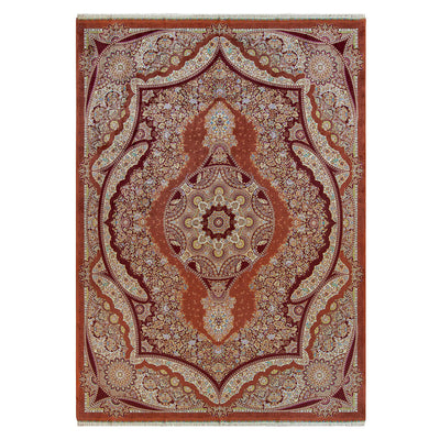 バンブーシルク絨毯　ラグ　150×215cm