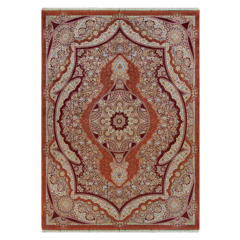 バンブーシルク絨毯　ラグ　150×215cm