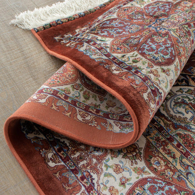 バンブーシルク絨毯　ラグ　150×215cm