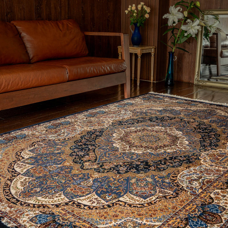 バンブーシルク絨毯　ラグ　150×215cm