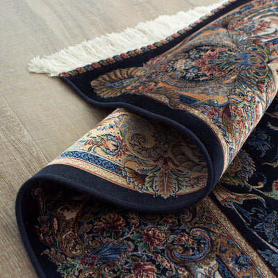 バンブーシルク絨毯　ラグ　150×215cm