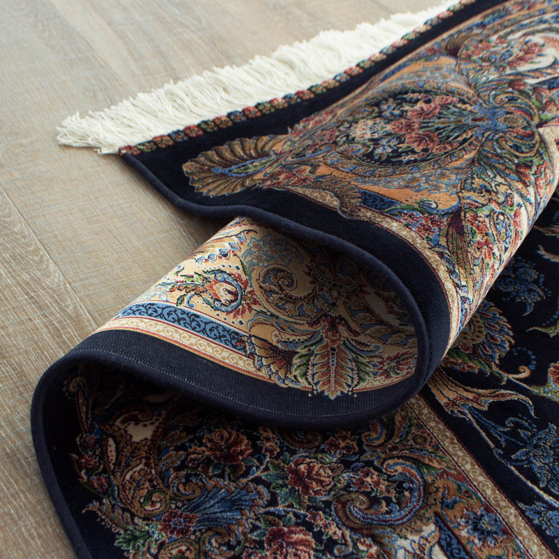 バンブーシルク絨毯　ラグ　150×215cm