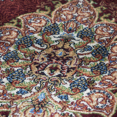 No3009　ペルシャ絨毯（機械織り） バンブーシルク 約150×200cm ラグサイズ