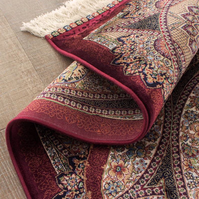 No3009　ペルシャ絨毯（機械織り） バンブーシルク 約150×200cm ラグサイズ