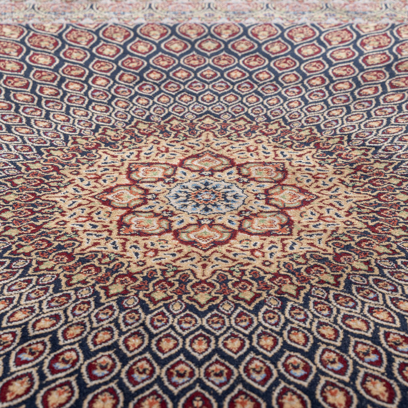 ペルシャ絨毯　バンブーシルク　玄関マット　レッド　60x90cm　PO-54
