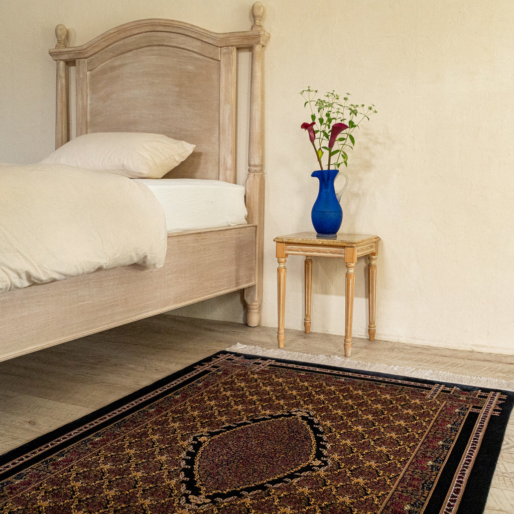 バンブーシルク絨毯 ラグ 99×147cm – Persiadirect