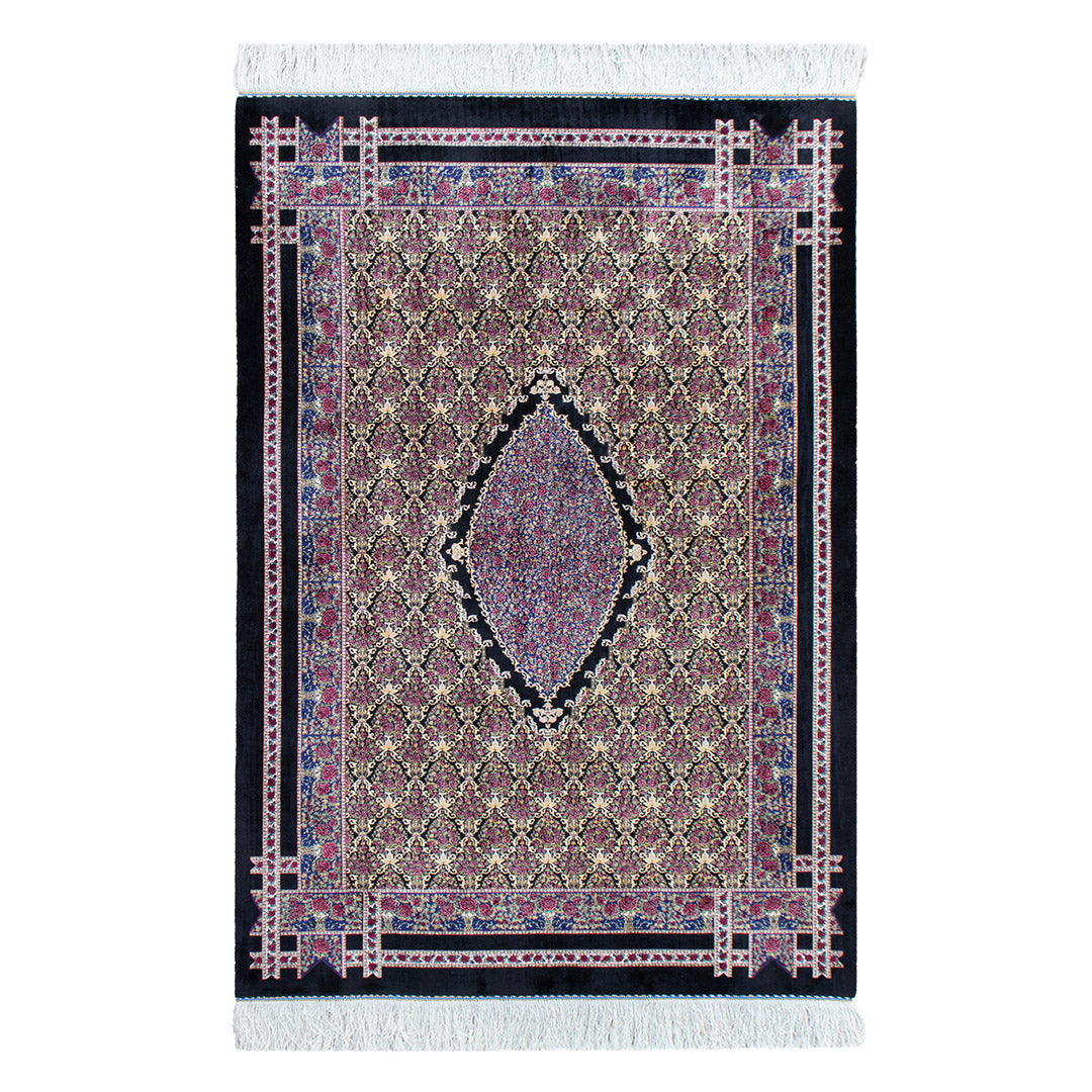 バンブーシルク絨毯 ラグ 99×147cm – Persiadirect