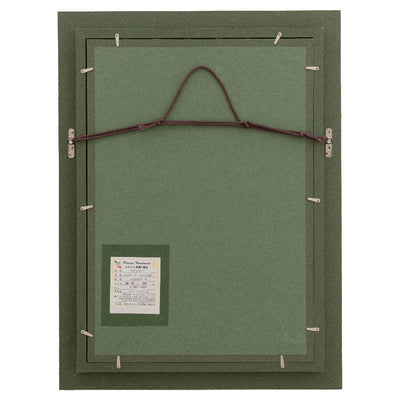 ペルシャ手織り絨毯　ウール＆シルク　ピクチャー　タブリーズ　額縁47×62cm