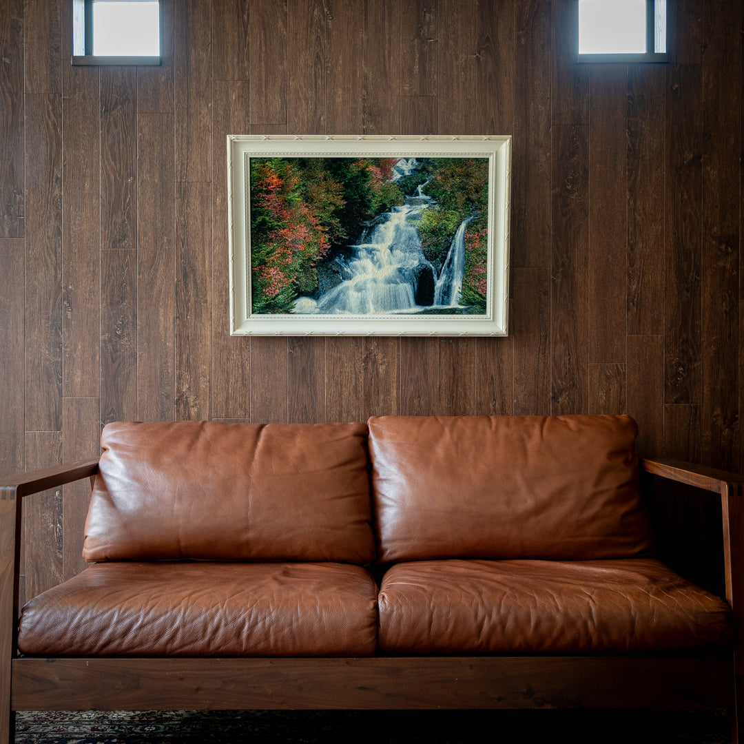 ペルシャ手織り絨毯 ウール＆シルク ピクチャー タブリーズ 額縁52