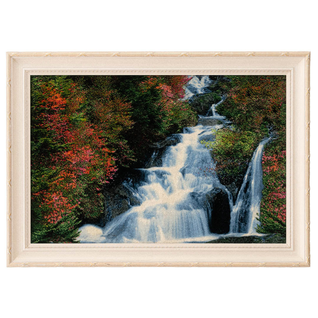 ペルシャ手織り絨毯 ウール＆シルク ピクチャー タブリーズ 額縁52