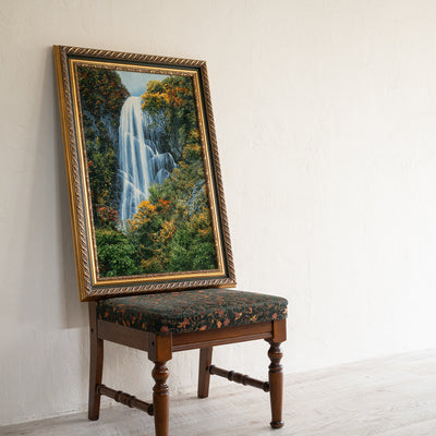 ペルシャ手織り絨毯　ウール＆シルク　ピクチャー　タブリーズ　額縁58×83cm