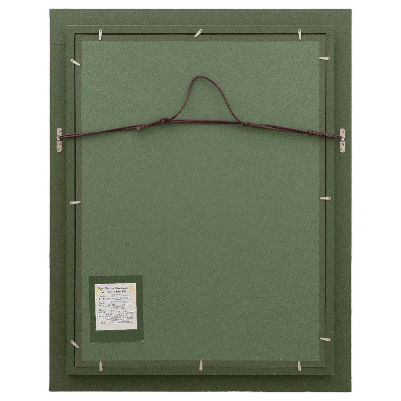 ペルシャ手織り絨毯　ウール＆シルク　ピクチャー　タブリーズ　額縁60×75cm