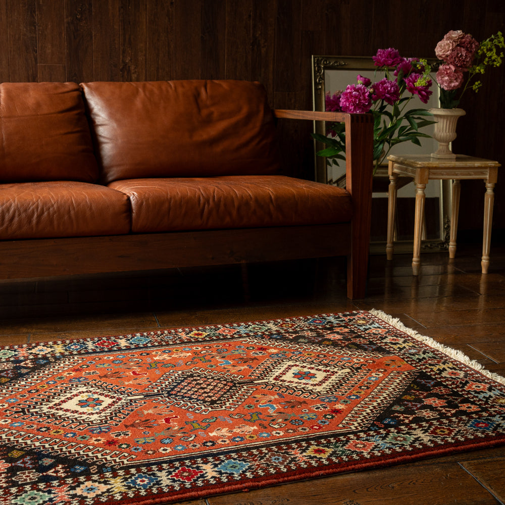 《鶴さま専用》本物 ペルシャ絨毯 シルク 手織り 高級 120×80cm 玄関 imgrc0117221617.jpg