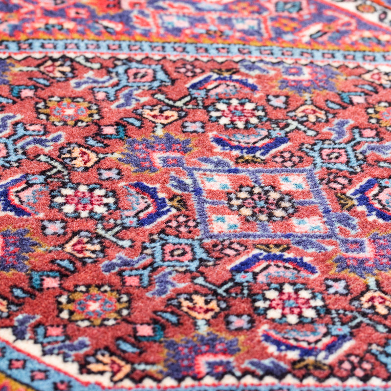 ペルシャ手織り絨毯　ウール　玄関マット　ビージャール　47×57cm
