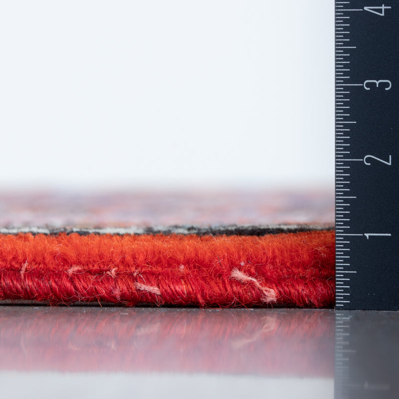 ペルシャ手織り絨毯　ウール　玄関マット　ビージャール　47×57cm