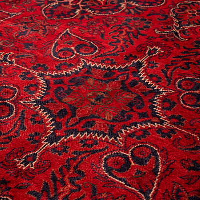 アフガン手織り絨毯　ウール　ラグ　バルーチ　154×215cm