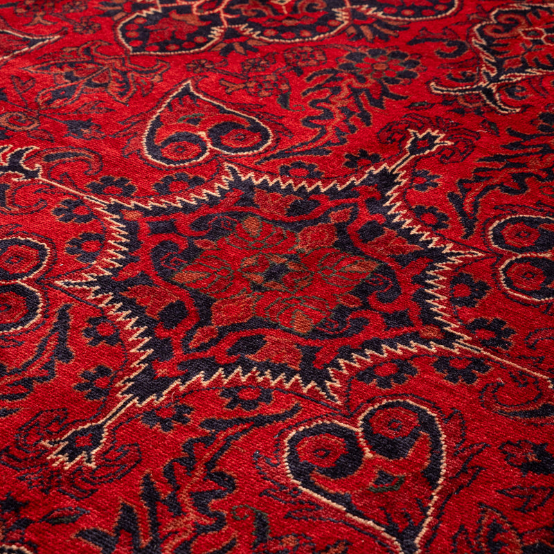 アフガン手織り絨毯　ウール　ラグ　バルーチ　154×215cm