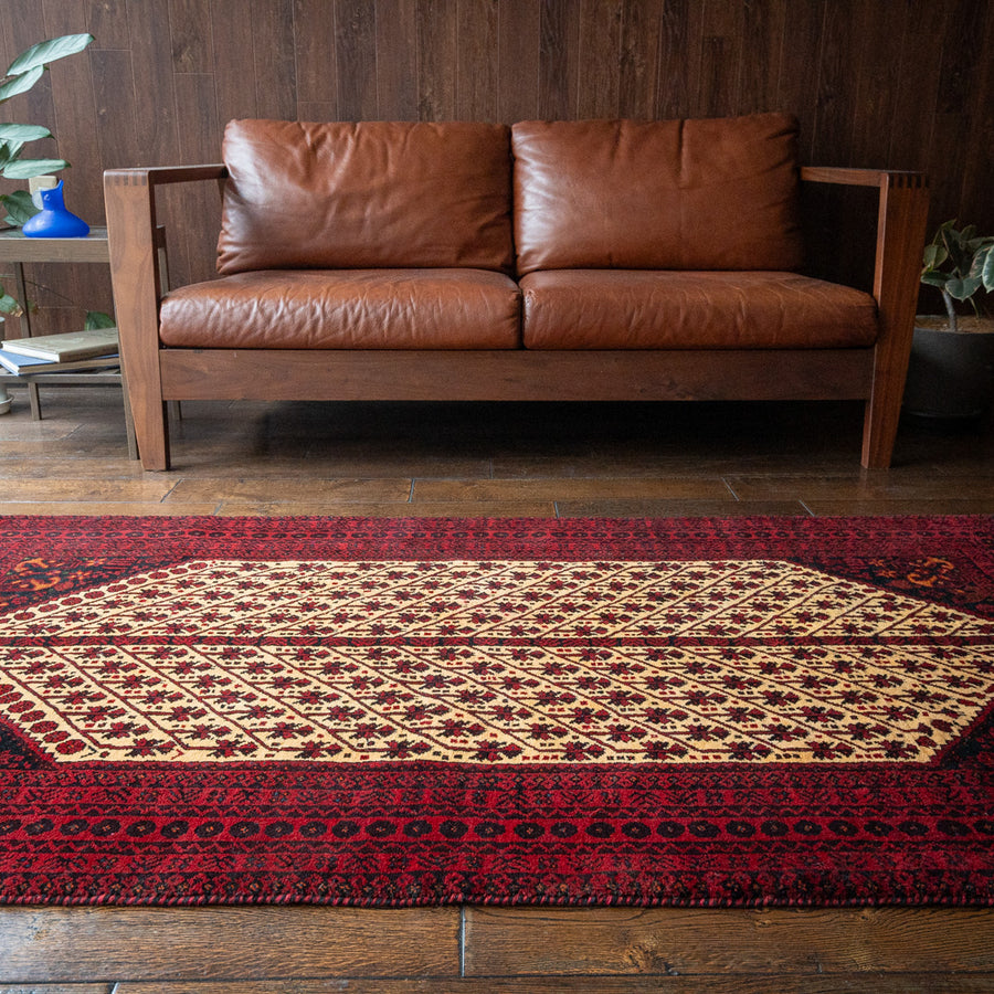 手織りウールペルシャラグ 約150×215センチ 手織りウールペルシャラグ 約150×215センチ 手織りウールペルシャラグ