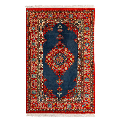 ペルシャ手織り絨毯　ウール＆シルク　ラグ　シーラーズ　115×177cm