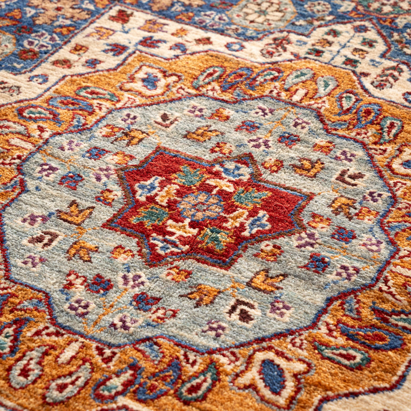 アフガン手織り絨毯　ウール　ラグ　ソルタンアバード　123×190cm