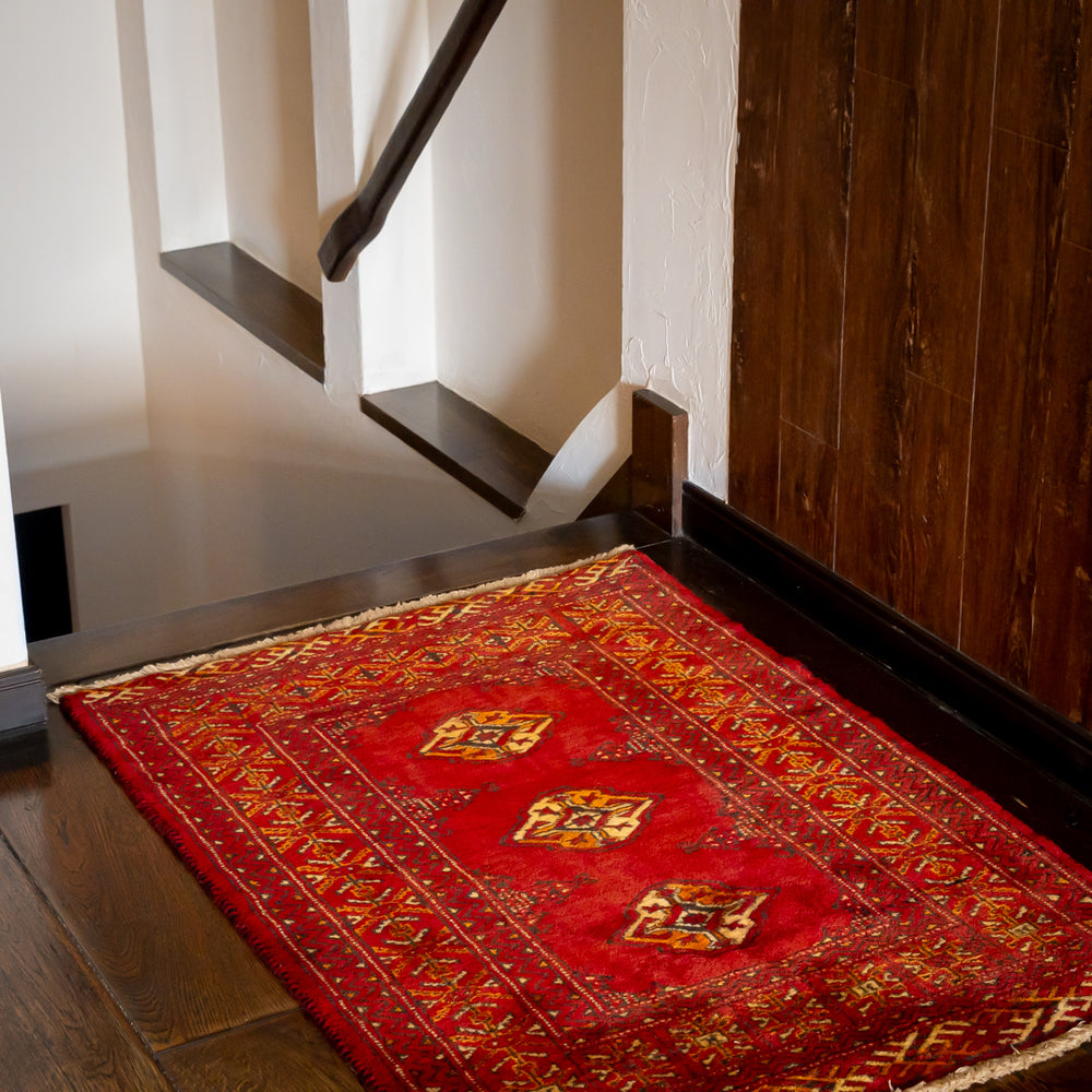 ペルシャ絨毯（手織り） 玄関マットMサイズ (約60×90cm) – Persiadirect