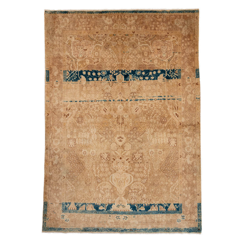 ペルシャ手織り絨毯　ウール　ラグ　バルーチ　141×196cm