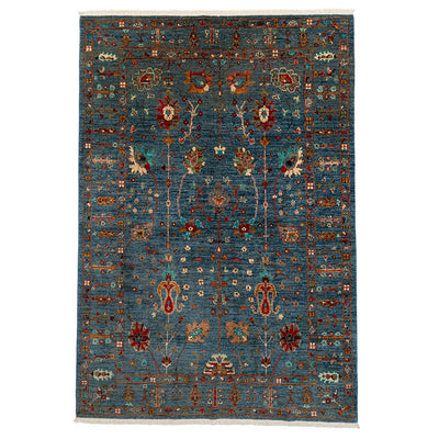 アフガン手織り絨毯　ウール　ラグ　ソルタンアバード　173×252cm