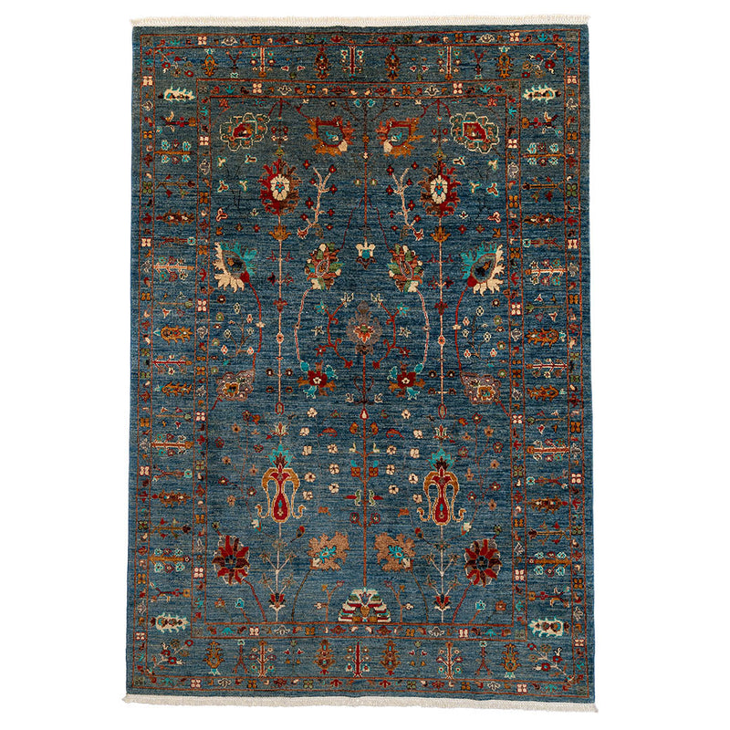 アフガン手織り絨毯　ウール　ラグ　ソルタンアバード　173×252cm