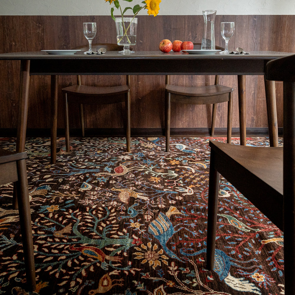 まるみーる　手織りペルシャ絨毯　未使用に近い　タブリーズ　303×199 まるみーる 手織りペルシャ絨毯 未使用に近い タブリーズ 303