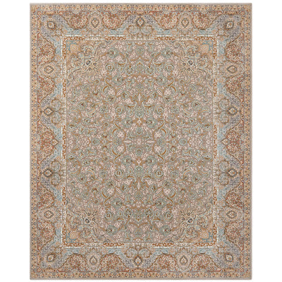 マルス柄　ロージーアイボリー色　ペルシャ絨毯（機械織）　ラグサイズ　200×250cm