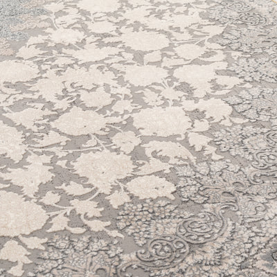 ソナ柄　ナイトグレー色　ペルシャ絨毯（機械織）　ラグサイズ　200×250cm
