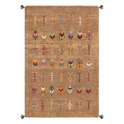 ギャッベ　ペルシャ手織り絨毯　ラグ　80×120cm
