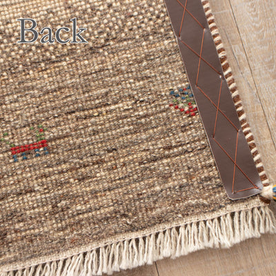 ギャッベ　ペルシャ手織り絨毯　ランナー（細長い）　38×132cm
