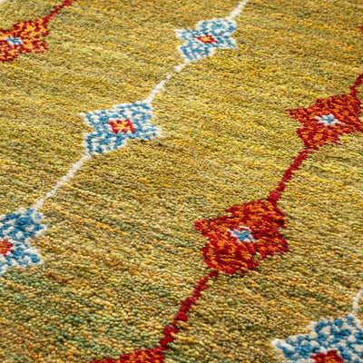 ギャッベ　ペルシャ手織り絨毯　ランナー（細長い）　50×197cm