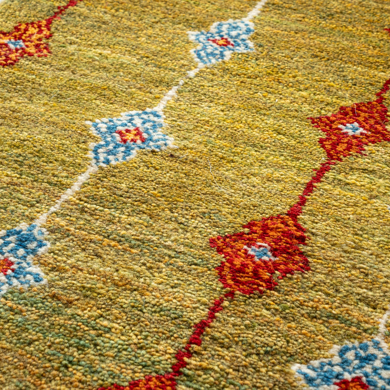 ギャッベ　ペルシャ手織り絨毯　ランナー（細長い）　50×197cm