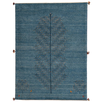 ギャッベ　ペルシャ手織り絨毯　ラグ　150×204cm