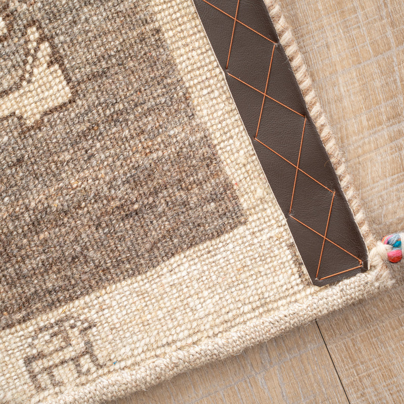 ギャッベ　ペルシャ手織り絨毯　玄関マット　62×92cm