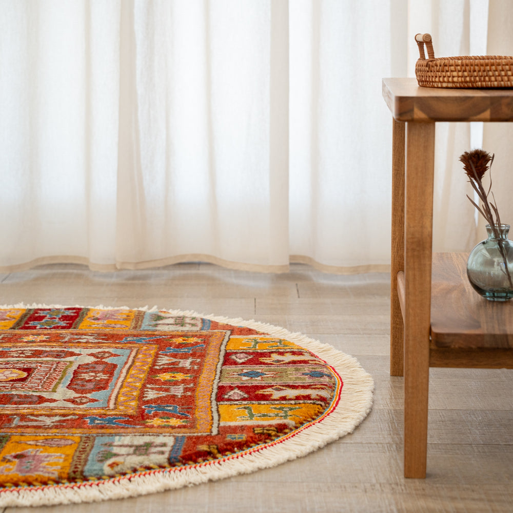 ギャッベ 丸形 直径約100cm – Persiadirect