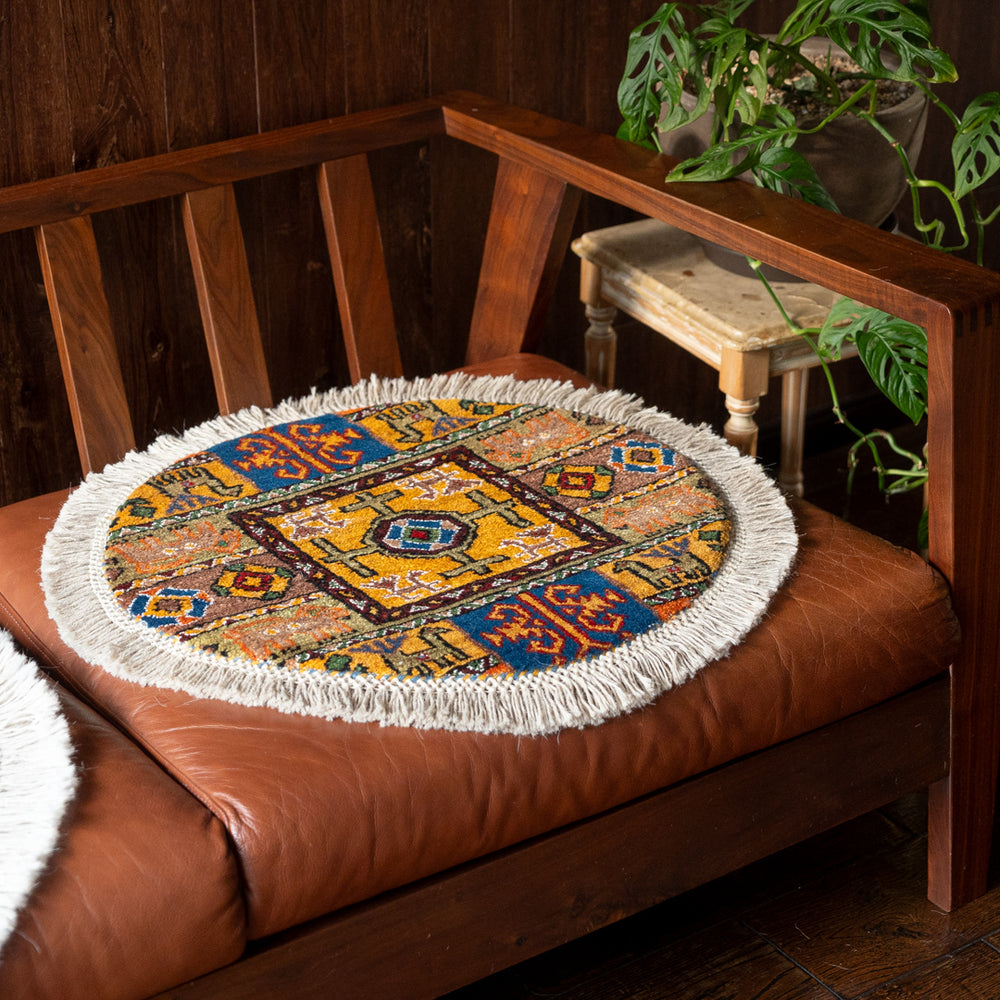 ギャッベ 丸形 直径約60cm – Persiadirect
