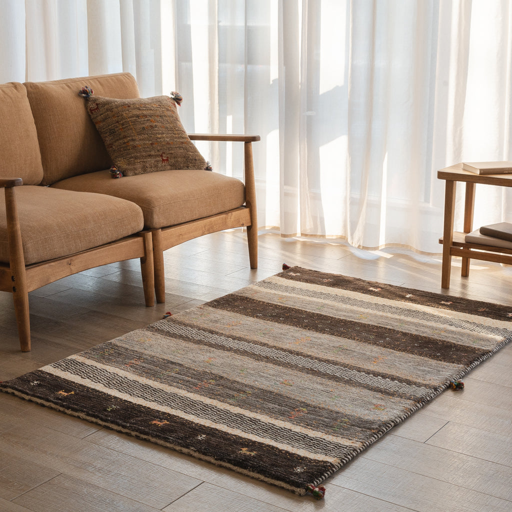 ギャッベ ペルシャ手織り絨毯 ラグ 98×148cm – Persiadirect