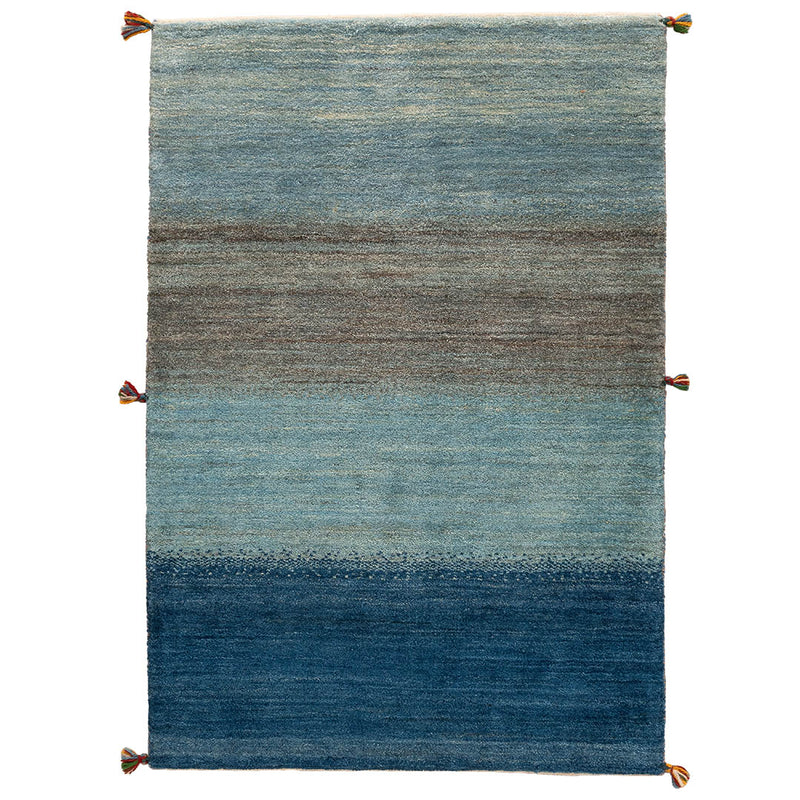 ギャッベ　ペルシャ手織り絨毯　ラグ　102×148cm
